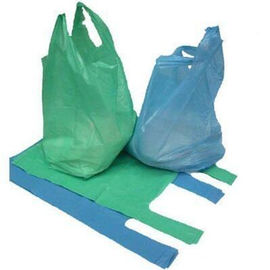 लोगो के साथ पॉलिलेक्टिक एसिड रंगीन बायोडिग्रेडेबल टी शर्ट कचरा बैग